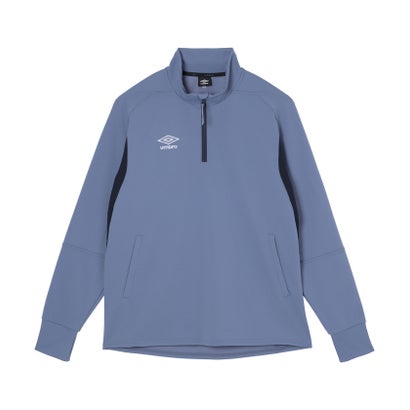 アンブロ umbro アンブロ umbro 蹴球 THETHIRDBYUMBRO ウォームアップハーフジップトップ 蹴球 上衣 厚地の外套 プルオーバー メンズ 成人男性 （BL00 青色）