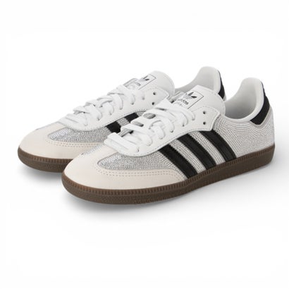 アディダス オリジナルス adidas Originals SAMBA OG W サンバ 生産ライン石ころ IH9055 白 しろがね色 スニーカー シューズ レディース （Crystal White(IH9055)）