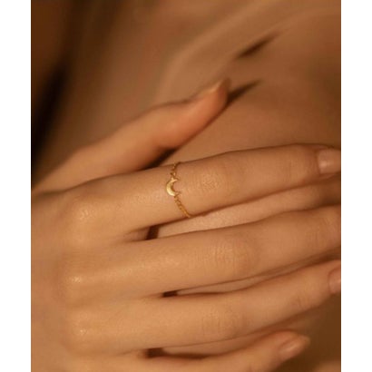 ルボンボン les bon bon moonlight chain ring BOB208 （ゴールド）