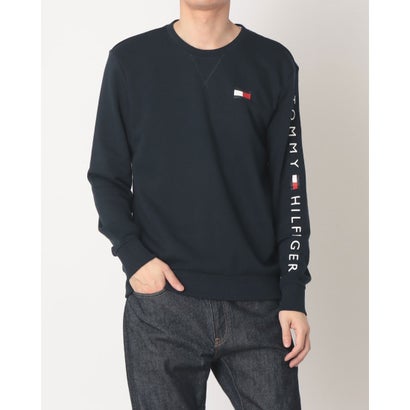 トミー ヒルフィガー TOMMY HILFIGER フレンチテリー ロゴタイプ ロングスリーブスウェット ユニ一発やる  オンライン押さえる （マルチ）