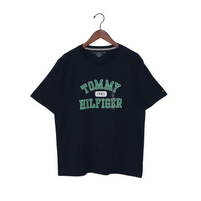トミー ヒルフィガー TOMMY HILFIGER ロゴデザインTシャツ ユニセックス オンライン限定 （ネイビー）