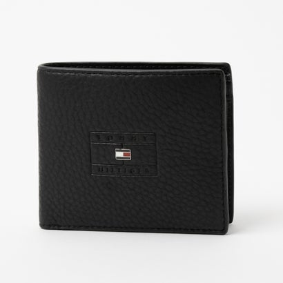 トミー ヒルフィガー TOMMY HILFIGER カジュアルフラッグカードアンドコインウォレット （ブラック）