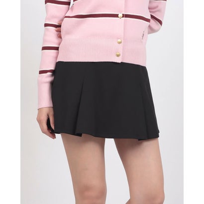トミー ヒルフィガー TOMMY HILFIGER ピケフィットアンドフレアミニスカート （ブラック）