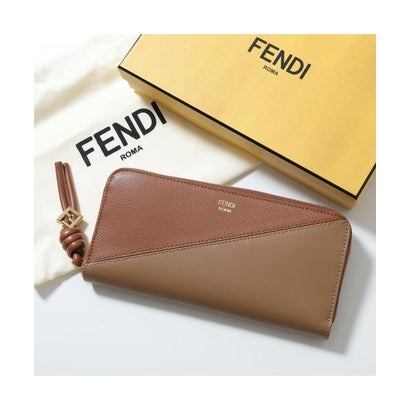 フェンディ FENDI FENDI ラウンドチャック長金入れ 8M0517 AYCA （F1URW/SAND+SELLIER）