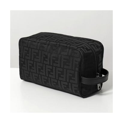 フェンディ FENDI FENDI クラッチペダル御徒面子 7N0141 AVC6 合切袋 FF柄 （F1USQ/BLACK+SAT-RUTHENIUM）