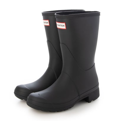 HUNTER ハンター UNISEX ESSENTIAL SHORT BOOT レディースラバーブーツ レインシューズ(ユニセックスエッセンシャルショートブーツ) UFS2406RMA ブラック