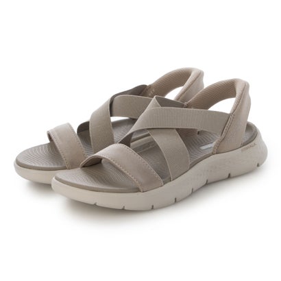 スケッチャーズ SKECHERS SLIP-INS: GO WALK FLEX SANDAL - GLIMMER（スリップインズ：ゴーウォーク フレックス サンダル - グリマー） 141489 （トープ）