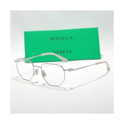 ボッテガヴェネタ BOTTEGA VENETA BOTTEGA VENETA メガネ BV1301O ウェリントン型 （002/SILVER-TRANSPARENT）