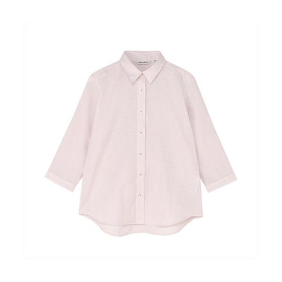 トーキョーシャツ TOKYO SHIRTS 【Pitta Re:)】ふわっとガーゼシャツ レギュラーシルエット 七分袖 綿100% レディース カジュアルシャツ （ピンク）