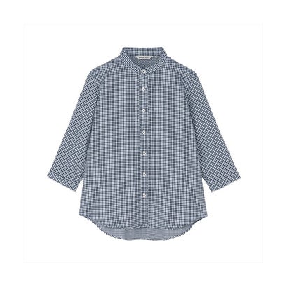トーキョーシャツ TOKYO SHIRTS 【Pitta Re:)】ふわっとガーゼシャツ レギュラーシルエット 七分袖 綿100% レディース カジュアルシャツ （ネイビー）