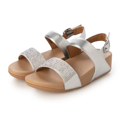 フィットフロップ fitflop LULU クリスタル エンベリッシュド バックストラップ サンダル （Steeled Silver）