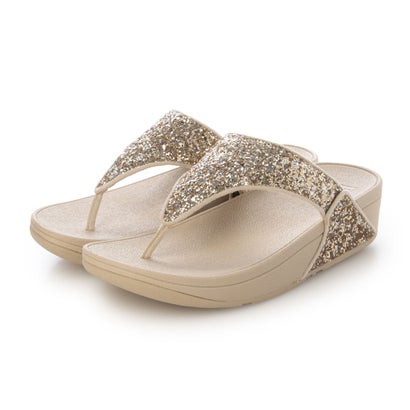 フィットフロップ fitflop LULU マルチトーナル グリッター トゥポスト サンダル （Platino/Silver）