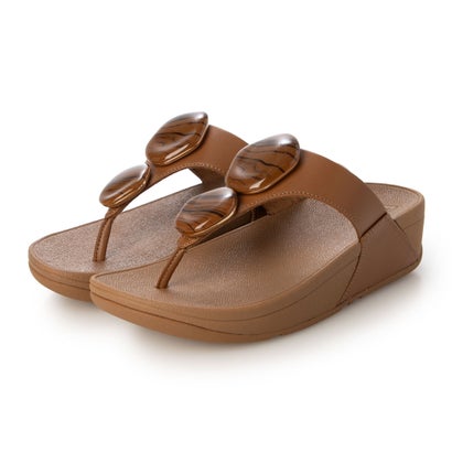 フィットフロップ fitflop LULU マーブルストーン トゥポスト サンダル （Deep Tan）