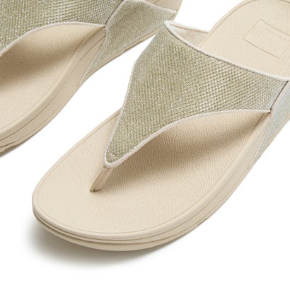 フィットフロップ fitflop LULU シマーグリッツ トゥポスト サンダル （Platino）