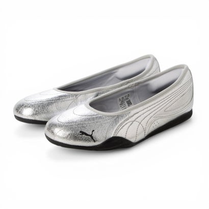 プーマ PUMA レディース スニーカー プーマキャッチ_W_26SS プーマ キャッチ ソレイユ バレリーナ メタリック_ 405843 （PUMA Silver-PUMA Black）