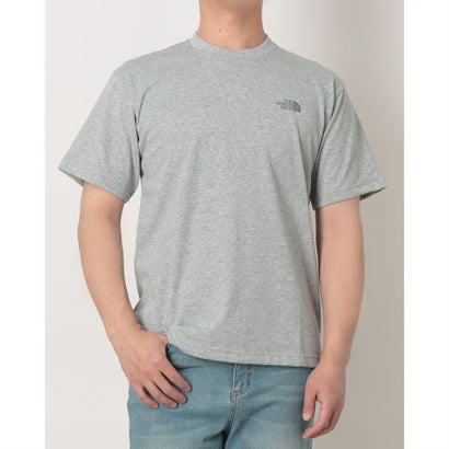 ザ・ノース・フェイス THE NORTH FACE メンズ アウトドアカジュアル 半袖Tシャツ S/S Back Square Logo Tee_ショートスリーブバックスクエアロゴティー(メンズ) NT32447 （ミックスグレー×ミックスグレ