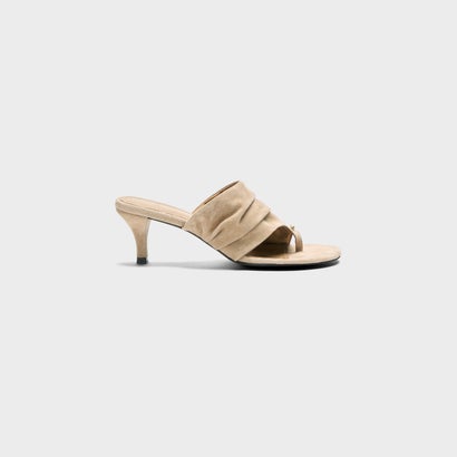 MEIMEI LEATHER SANDALS （Beige Suede）