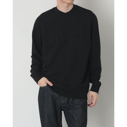 バブアー Barbour THEO APPLIQUE CREW SWEATSHIRT 汗水 （BLACK(BK11)）