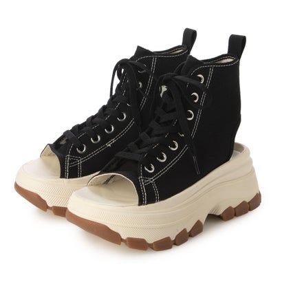 コンバース CONVERSE レディース サンダル 厚底 AS TREKWAVE CUTOUT SANDAL （ブラック）｜LOCOMALL（ロコンド公式ストア）