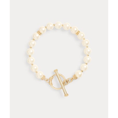 ローレン ラルフ ローレン LAUREN RALPH LAUREN ゴールドプレーテッド フェイクパール トグル ブレスレット （710イエロー）