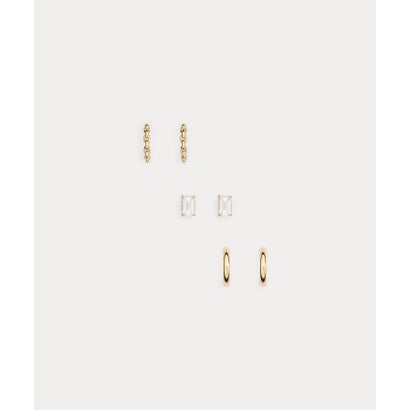 ローレン ラルフ ローレン LAUREN RALPH LAUREN ゴールドプレーテッド ストーン & フープ イヤリング セット （710イエロー）