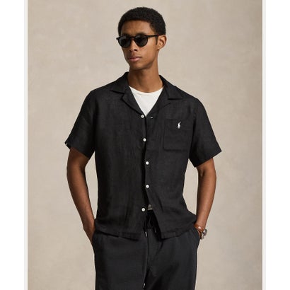 ポロ ラルフ ローレン POLO RALPH LAUREN クラシック フィット リネン キャンプ シャツ （001ブラック）