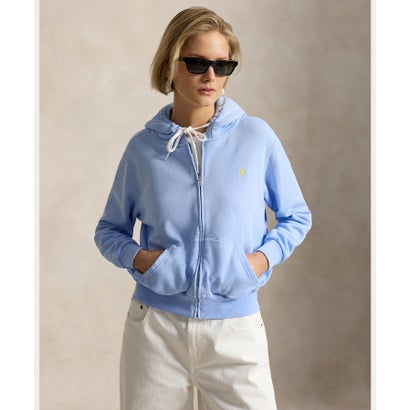 ポロ ラルフ 置き目レン POLO RALPH LAUREN ライトウェイト フリース フルジップ フーディ （400青碧）