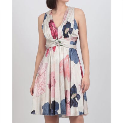 リナシメント RINASCIMENTO ビッグフラワーギャザーフレアワンピース （var.Rosa Chiaro）