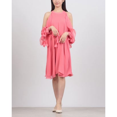 リナシメント RINASCIMENTO ラッフルフリルSLオープンショルダーワンピース （Rosa Camelia）