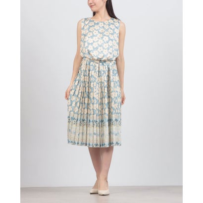 リナシメント RINASCIMENTO フラワープリントプリーツワンピース （var.Cielo Azzurro）