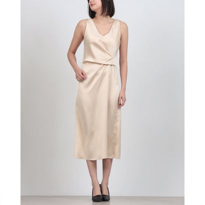 リナシメント RINASCIMENTO ドレープデザインサテンワンピース （Beige Chiaro）