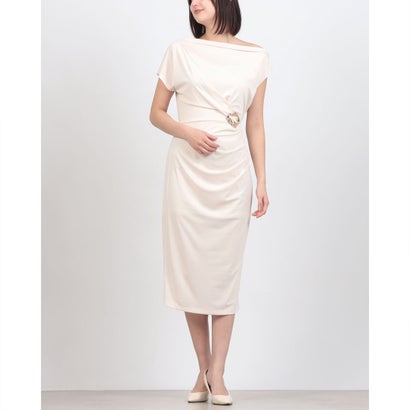 リナシメント RINASCIMENTO サイドスリーブドレープタイトワンピース （Beige Chiaro）