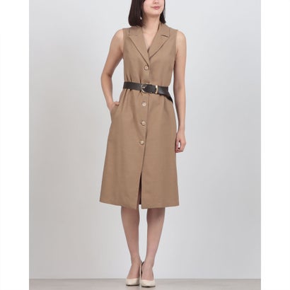 リナシメント RINASCIMENTO 酉の方角三尺帯付ノースリーブジレワンピース （Beige Scuro）