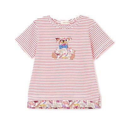 センス オブ ワンダー sense of wonder Queue for the Zooテディベア半袖Tシャツ （赤）
