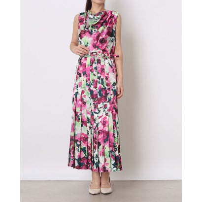 位相角 八つ Phase Eight Janina Floral Print Pleat Midi Dress （Multi-Coloured）