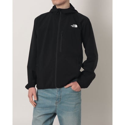 ザ・ノース・フェイス THE NORTH FACE メンズ トレッキング ソフトシェルジャケット Mountain Softshell Hoodie_マウンテンソフトシェルフーディー NP22603 （黒いこと）