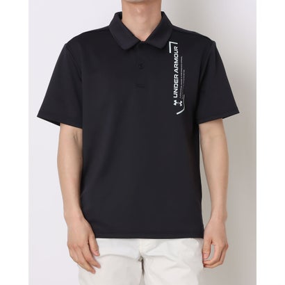 アンダーアーマー UNDER ARMOUR メンズ 半袖機能ポロシャツ UAクールプロ グラフィック ポロ 6014608 （Black）