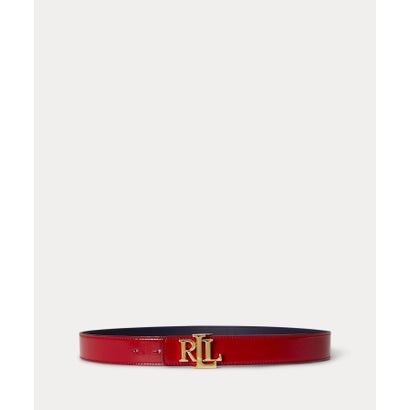 ローレン ラルフ ローレン LAUREN RALPH LAUREN ロゴ リバーシブル パテント レザー ベルト （600レッド）
