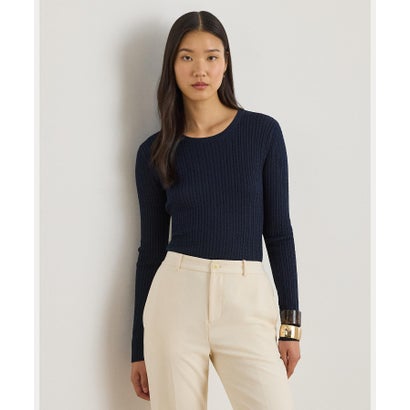ローレン ラルフ ローレン LAUREN RALPH LAUREN ミニケーブル クルーネック セーター （410ネイビー）