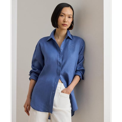 ローレン ラルフ ローレン LAUREN RALPH LAUREN リラックス フィット リネン シャツ (400ブルー)