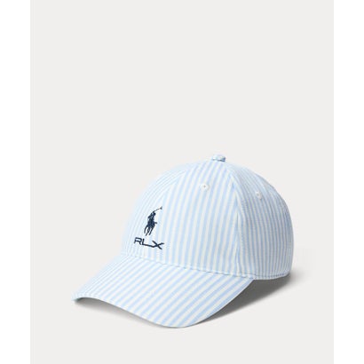 ポロ ゴルフ｜アールエルエックス POLO GOLF｜RLX GOLF （RLX）ロゴ シアサッカー ボール キャップ （400ブルー）