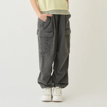 ポンポネットジュニア pom ponette junior デニムカーゴパンツ （黒）