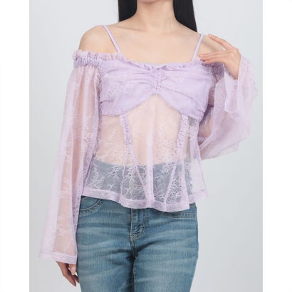デニーローズ DENNY ROSE レースオフショルトップス （LAVENDER）