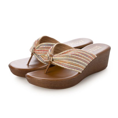 イタリアンシューメーカーズ ITALIAN SHOEMAKERS 厚底トングサンダル （マルチ）