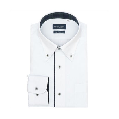 トーキョーシャツ TOKYO SHIRTS 【超形態安定】 ボタンダウン 長袖 形態安定 ワイシャツ （ライトグリーン）