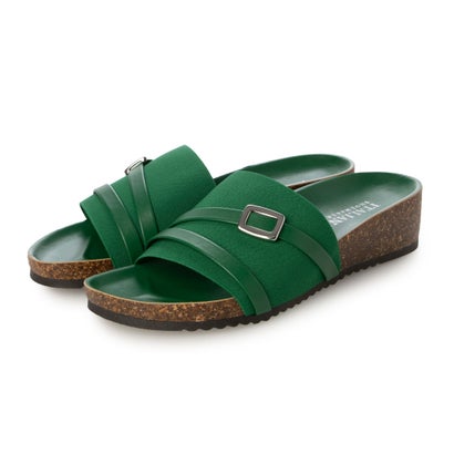 イタリアンシューメーカーズ ITALIAN SHOEMAKERS フットベッドミュールサンダル （緑であること）
