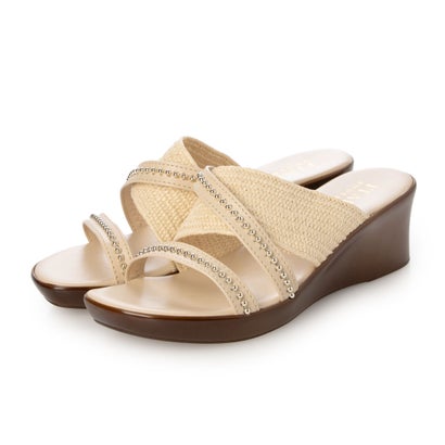 イタリアンシューメーカーズ ITALIAN SHOEMAKERS ボールチェーンストラップミュールサンダル （ベージュ）