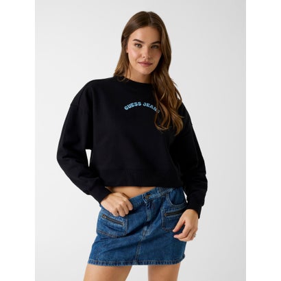 ゲス GUESS GUESS JEANS CROPPED Emb Sweat （JBLK）
