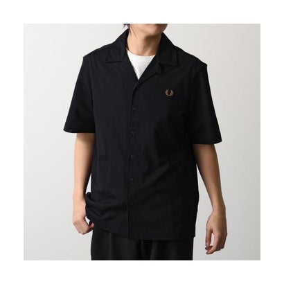 フレッドペリー FRED PERRY FRED PERRY シャツ Compress Mesh Rever Collar M1745 （102/BLACK-ブラック）