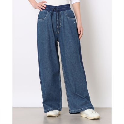 コンバース CONVERSE レディース ライフスタイルロングパンツ AP CS DENIM COMBI PANTS L デニムコンビパンツ 42400370 （NAVY）